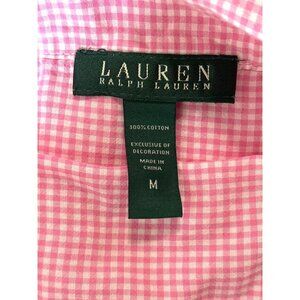 Ralph Lauren Pink Checkered Pajama Shirt